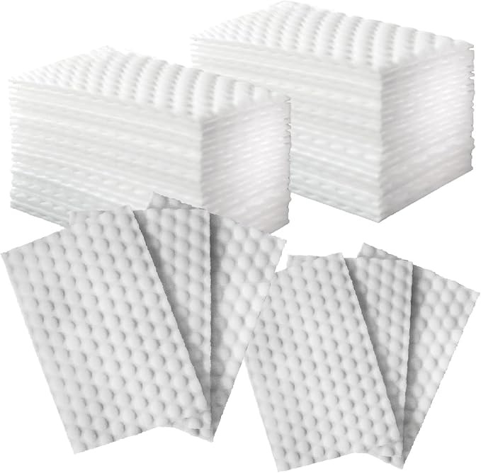 60 PCS Magic Sponge Eraser Sheets, Reusable Upgrade Convex Point Scrub Pad by i-SPER