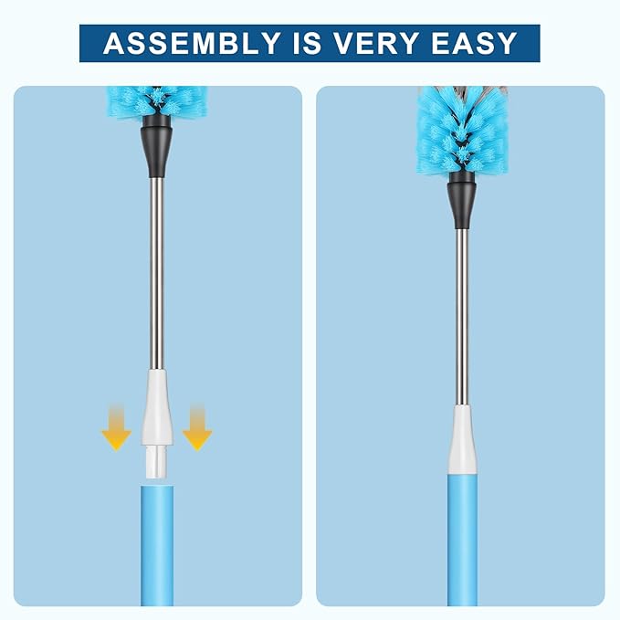 2-in-1 Water Bottle Brush, 14.5-inch Long-Handled Cleaning Brush, Kitchen - Image 3