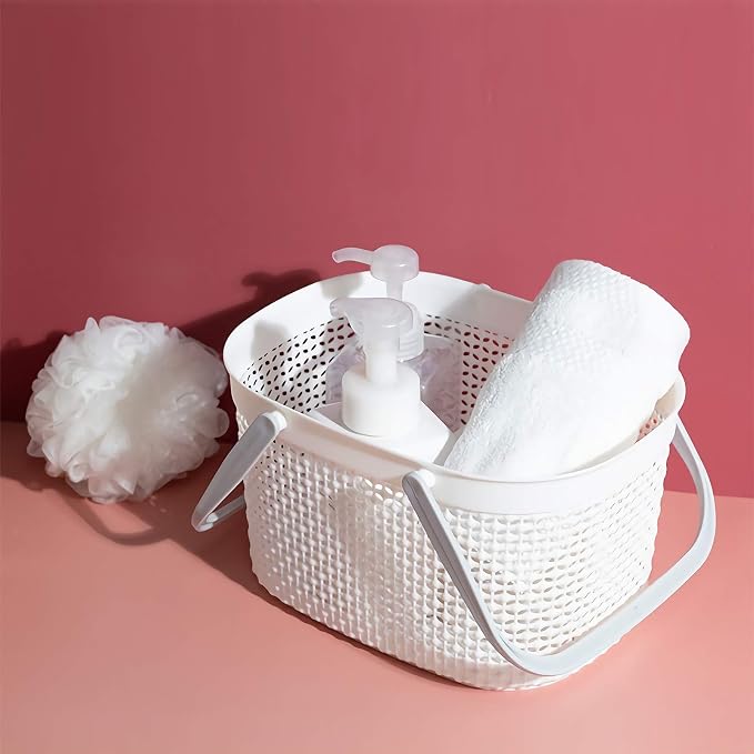 rejomiik Portable Shower Caddy Basket, Plastic Organizer Storage Tote - Image 9