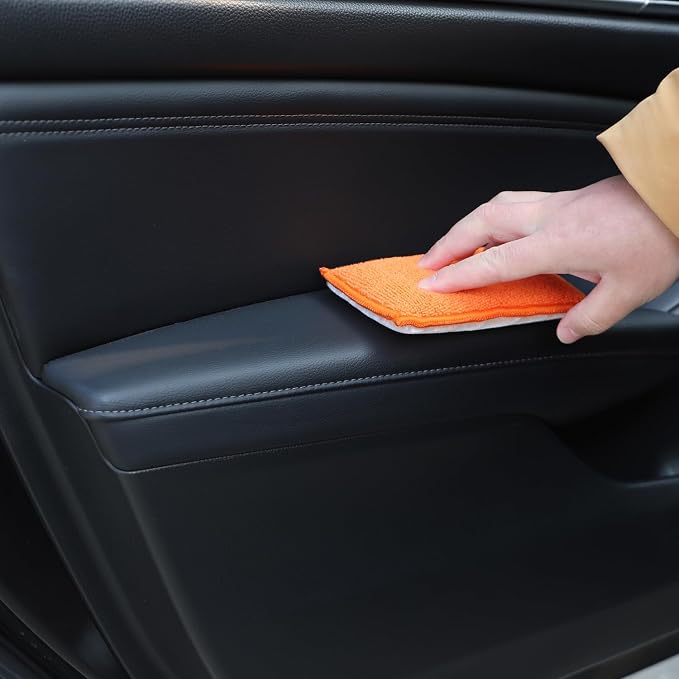 SPTA Car Interior Scrubbing Sponge, Microfiber Car Wax Applicator, Car Wash - Image 7