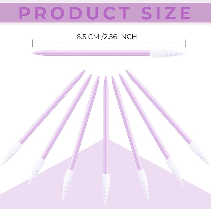 Chinco 200 Pieces Cleaning Swab Sticks Sponge Foam Tip Swabs - Image 3