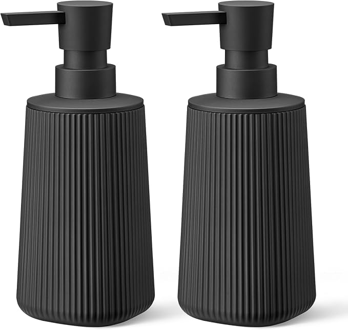 Black 2 Pack Hand Soap Dispensers by zuxzmj