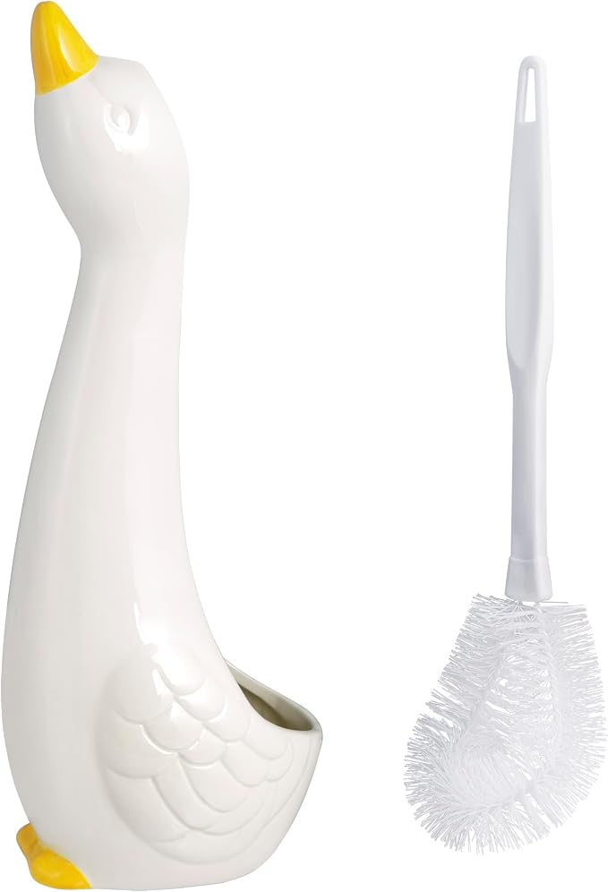 Duck Ceramic Toilet Brush Holder - Image 3