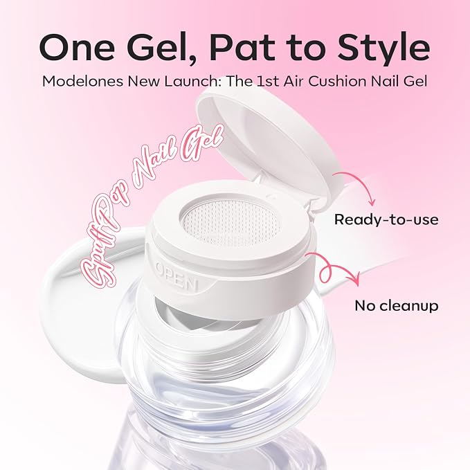 modelones Pat Paint Gel Nail Polish, 1 Jar Soak Off UV Patting Gel Polish - Image 2
