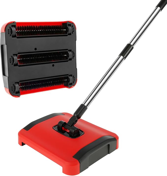 BS Carpet Floor Sweeper with Horsehair Manual Carpet Sweeper Cleaner - Image 6