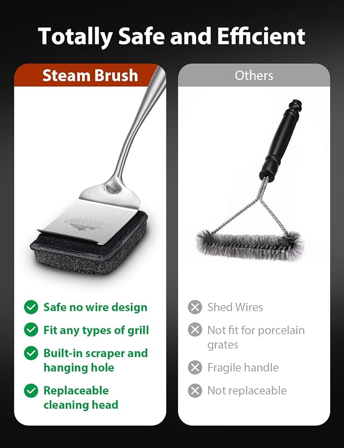 Grill Brush Bristle Free for Outdoor Grill, Grill Brush Bristle Free - Image 6
