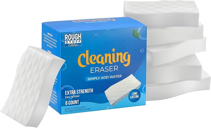Kitchen Magic Cleaning Eraser Sponge Foam Pads, Non-Scratch Scrub Sponge - Image 3