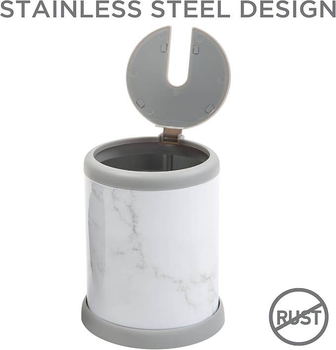Bath Bliss Toilet Brush and Holder | Self Closing Lid | 360 Degree Brush Head | - Image 4