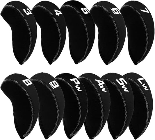 Golf Iron Covers for Golf Clubs Neoprene Golf Iron Cover Set 11pcs/10pcs Golf by montelagolf