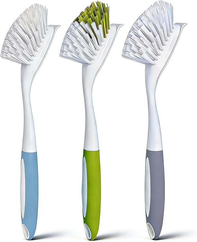 Dish Brush Scrub Brush with Handle by Unknown