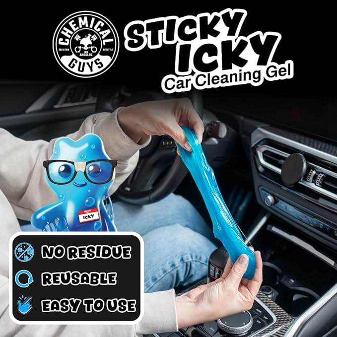Chemical Guys Sticky Icky Car Cleaning Gel, Car Dust Crevice Cleaner, Slime - Image 7