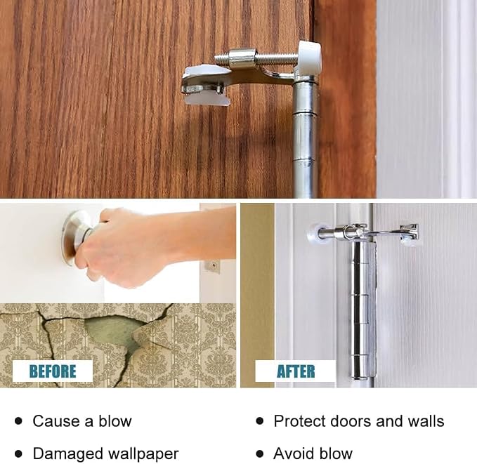 48 Pack Hinge Pin Brushed Nickel Door Stopper, Adjustable Heavy Duty Hinge Pin - Image 5