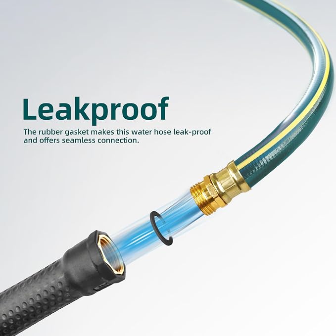 Solution4Patio Long Leader Green Garden Hose 3/4 in. x 100 ft. -Kink Free - Image 4