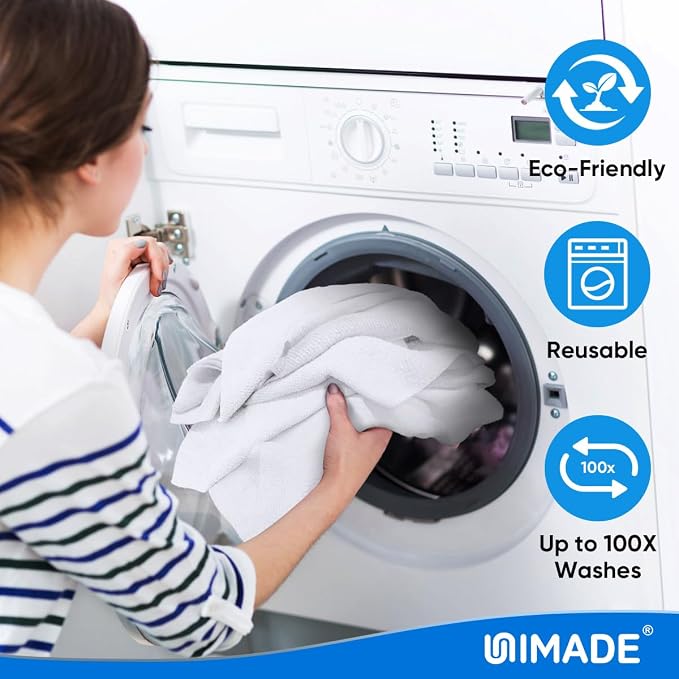 Microfiber Cleaning Cloth, 20 Pack Reusable Microfiber Towels - Image 4
