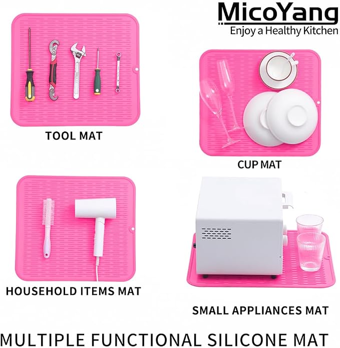 Silicone Dish Drying Mat for Multiple Usage, Easy clean, Eco-friendly, - Image 4