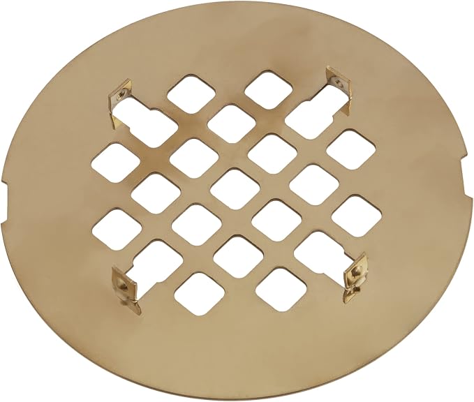 Artiwell 4-1/4” OD Snap-in Shower Drain Cover, Round Shower Drain Strainer Grid - Image 2
