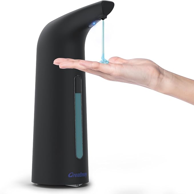 Convenient Automatic Soap Dispenser, 4 Adjustable Levels Touchless Hand by Greatmay