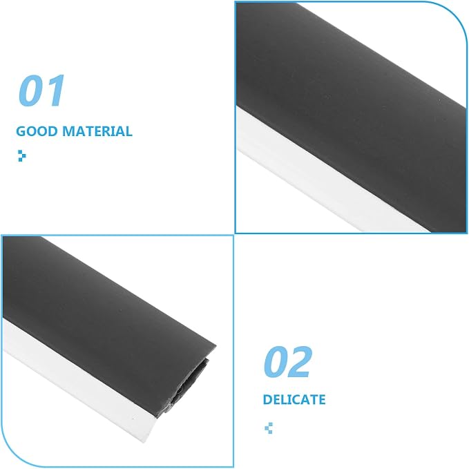 4pcs Rubber Dustpan Edge Strips Replacement Lips Soft Lip Sealing Strips 28cm - Image 3