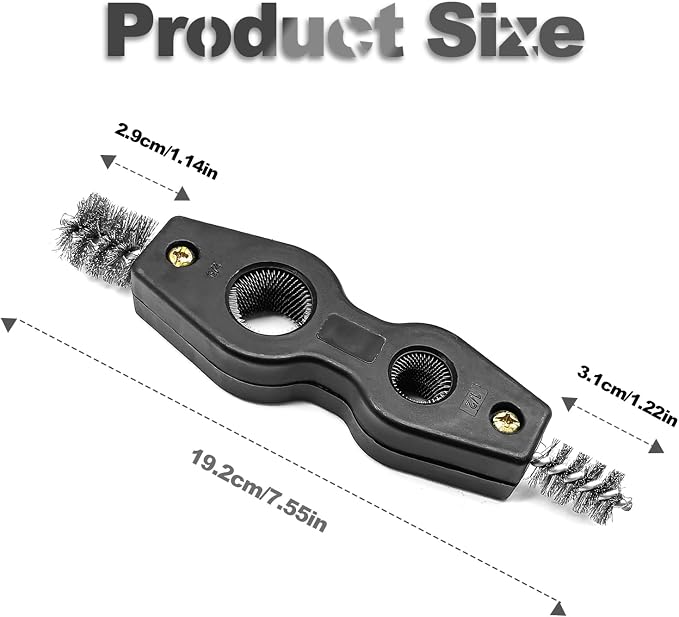 4 in 1 Car Battery Cleaning Brush, Anti-Corrosion Battery Terminals, Copper - Image 2