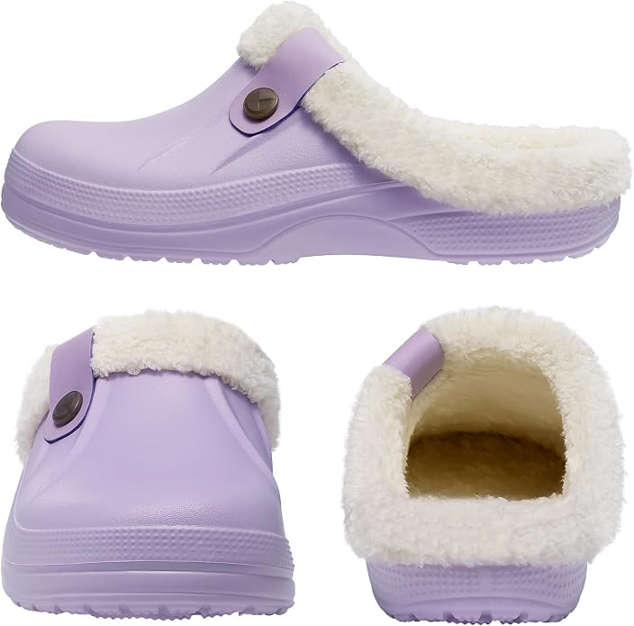 Beslip Classic Fur Lined Clogs Waterproof Winter Fuzzy Slippers - Image 2
