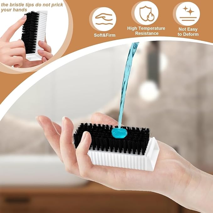 2 PCS Nail Brush Surgical Scrub Brushes Two-Sided Stiff Hand and Nail Brush - Image 7