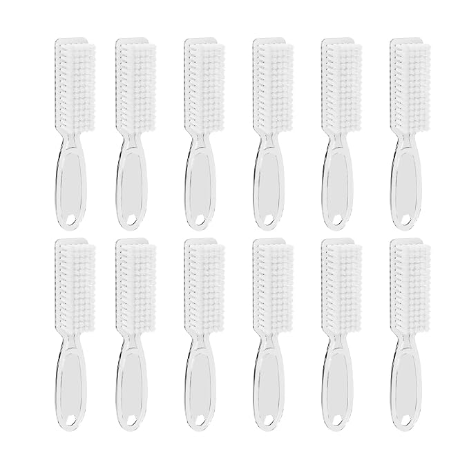 12 Pcs Handle Grip Cleaning Brushes, Hand Fingernail Nail Scrub Manicure Brush - Image 5