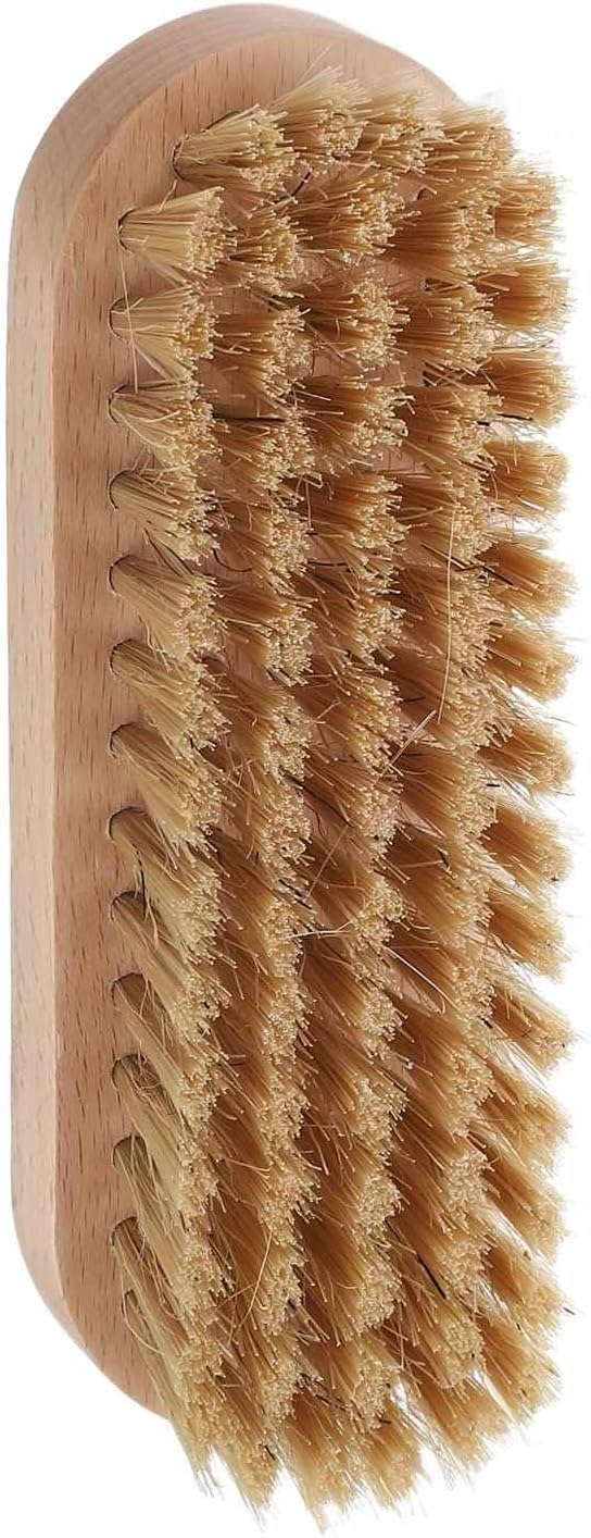 HARFINGTON Shoe Cleaning Brush 5"x2" Beech Wood Pig Bristle Boot Polish Brushes by HARFINGTON