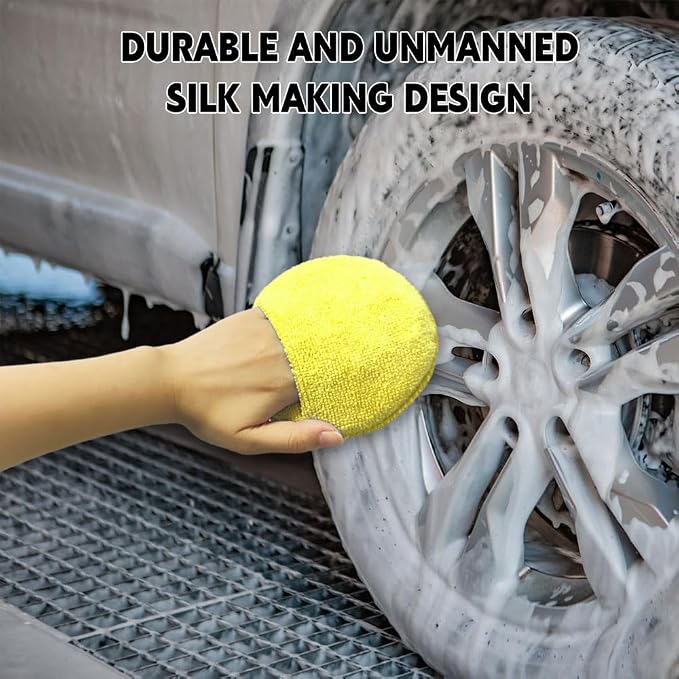 10PCS Wax Applicator Pads, Polishing Pad, Car Buffing & Detail Foam Wax - Image 7