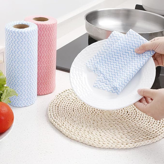 Disposable Towels Wipe Dish Cloths Reusable Towels Handy Wipes Quick-Dry 50 - Image 3