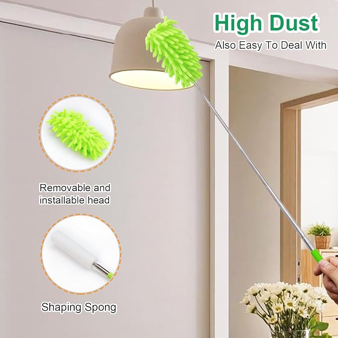 2 Pack Extendable Microfiber Feather Duster - Image 6