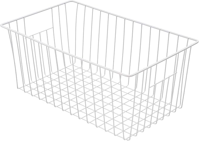 Large Wire Storage Baskets Freezer Organizer Baskets, Farmhouse Metal Wire - Image 8