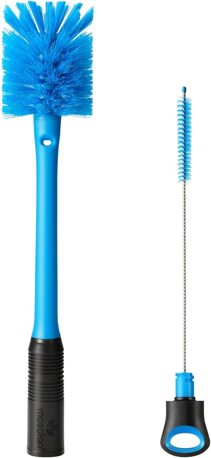 2-in-1 Water Bottle Brush and Straw Cleaner Brush, Long Handle Scrub Brush by mosolan
