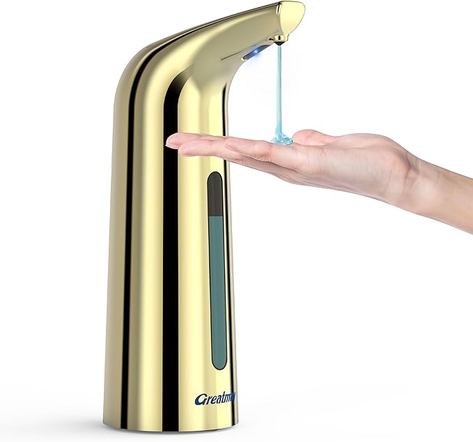 Convenient Automatic Soap Dispenser, 4 Adjustable Levels Touchless Hand by Greatmay