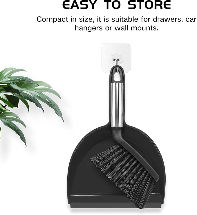 NACENA Mini Broom and Dustpan Set, Small Dust Pan and Brush Set - Image 6