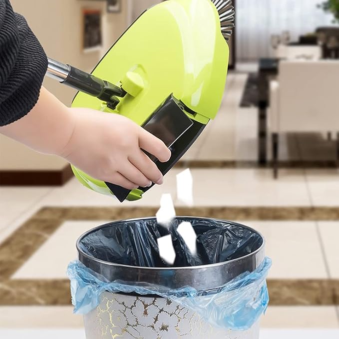 Hand Push Sweeper, Manual Sweeper, Carpet Sweeper, 360 Degree Rotating Floor Mop - Image 2