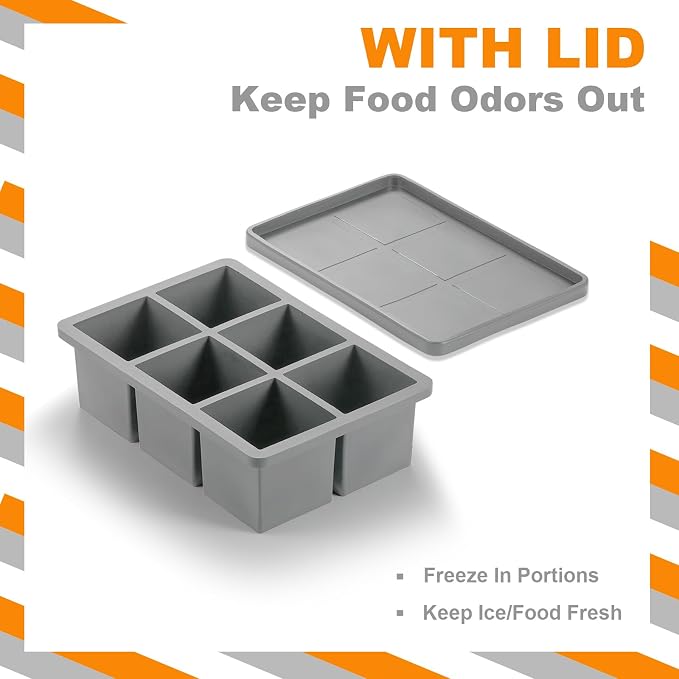 Nax Caki Silicone Large Ice Cube Trays - Image 3