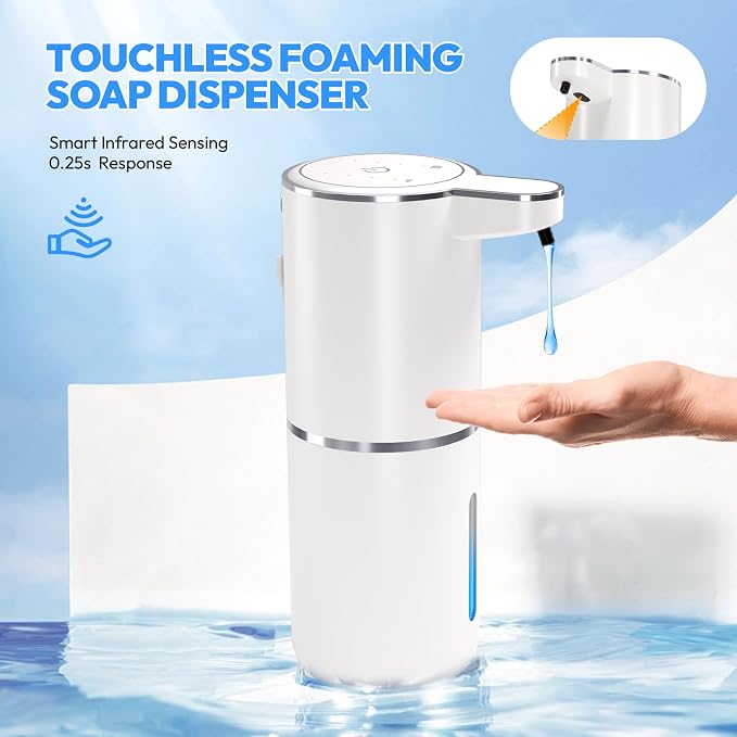 2 Pack Automatic Soap Dispenser Touchless, Liquid Hand Soap Dispenser 12.8oz - Image 6