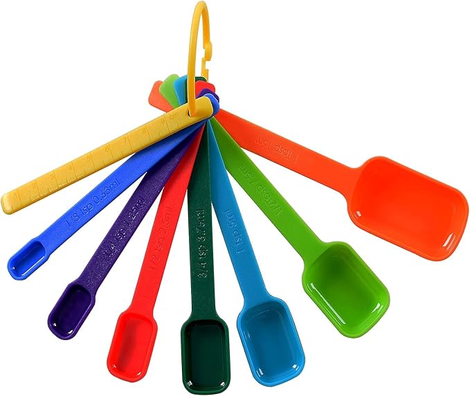 Plastic Measuring Spoons 8-Piece by DOTINGHUX
