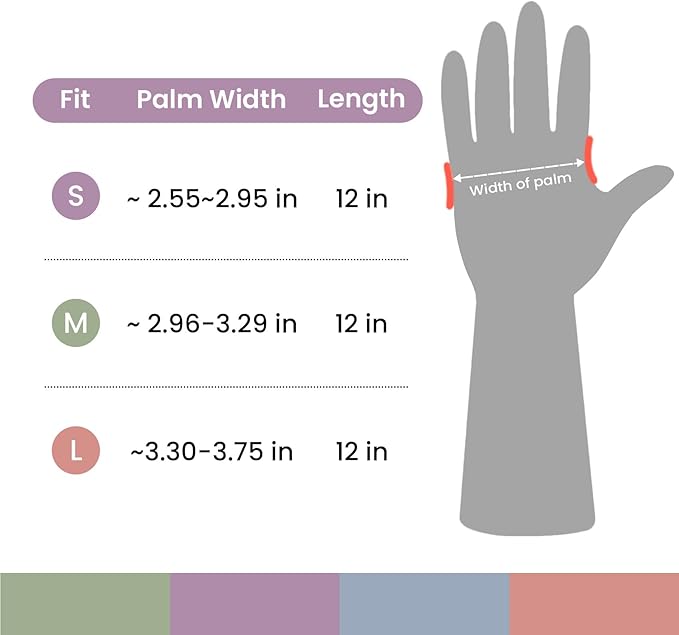 Rubber Cleaning Gloves for Dishwashing, 12 Pairs Reusable Kitchen Gloves for - Image 7