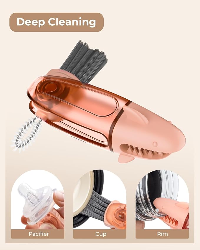 3 in 1 Multifunctional Cup Lid Cleaning Brush, Cup Crevice Cleaning Tools - Image 3