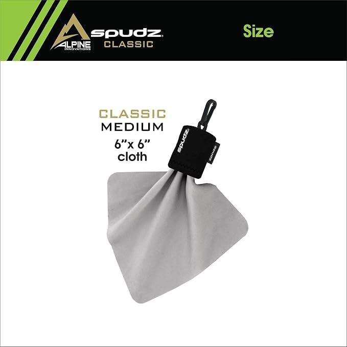 SPUDZ Classic Microfiber Lens Cleaner – Clip-On Pouch, Washable – - Image 6