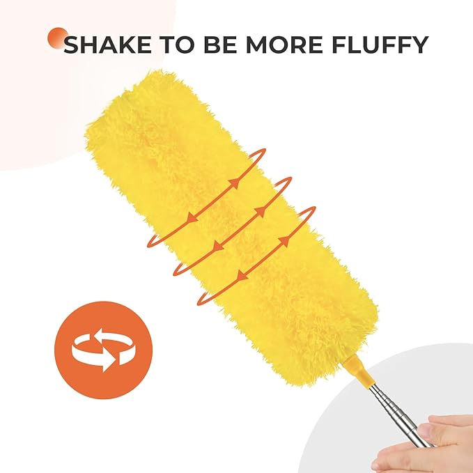 Dusters for Cleaning High Ceiling Fan, Newliton Microfiber Feather Duster - Image 6