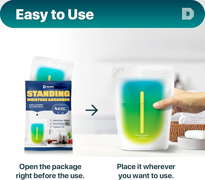 Dry & Dry 50 Packs Standing Moisture Absorbers to Control Excess Moisture - Image 7