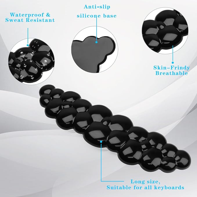 Gel Cloud Keyboard Wrist Rest, Cute Wrist Support and Arm Support Keyboard Rest - Image 3