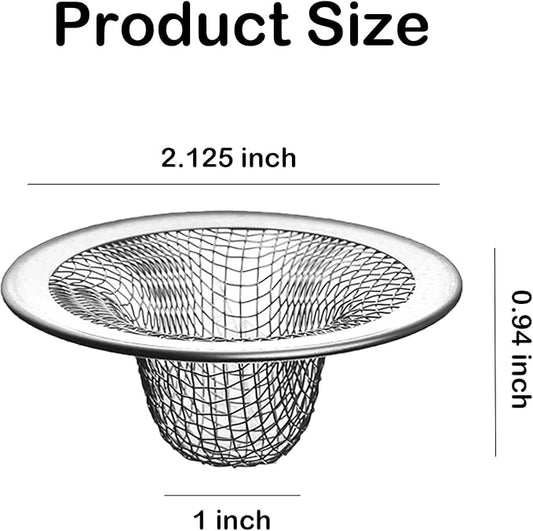 10PCS Mesh Sink Drain Strainer Hair Catcher, 2.125'' Stainless Steel Slop - Image 2