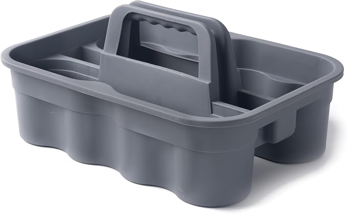 Matthew 3 Pack Large Plastic Tote Tool & Deluxe Supply Cleaning Caddy w/Handle - Image 7