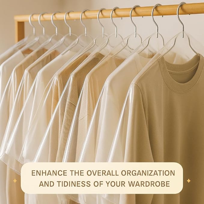 40 Pack Clear Plastic Garment Bags, Dry Cleaning Bags - Image 7