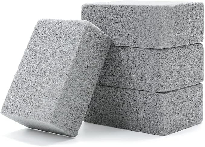 Magic Blackstone Griddle Scraper，4 Pack Gray Stone Cleaning Block Clean Brick by Hokilands