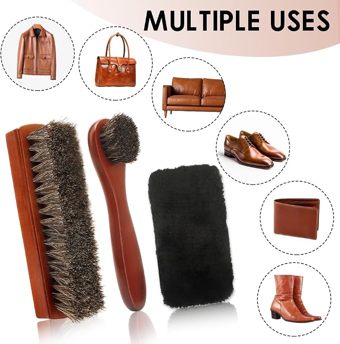 Shoe Brush, Horsehair Shoe Brush, Shoe Brushes - Image 5