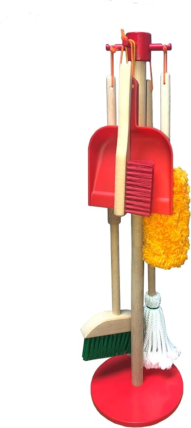 JustForKids Wooden Detachable Kids Cleaning Set by GFProducts